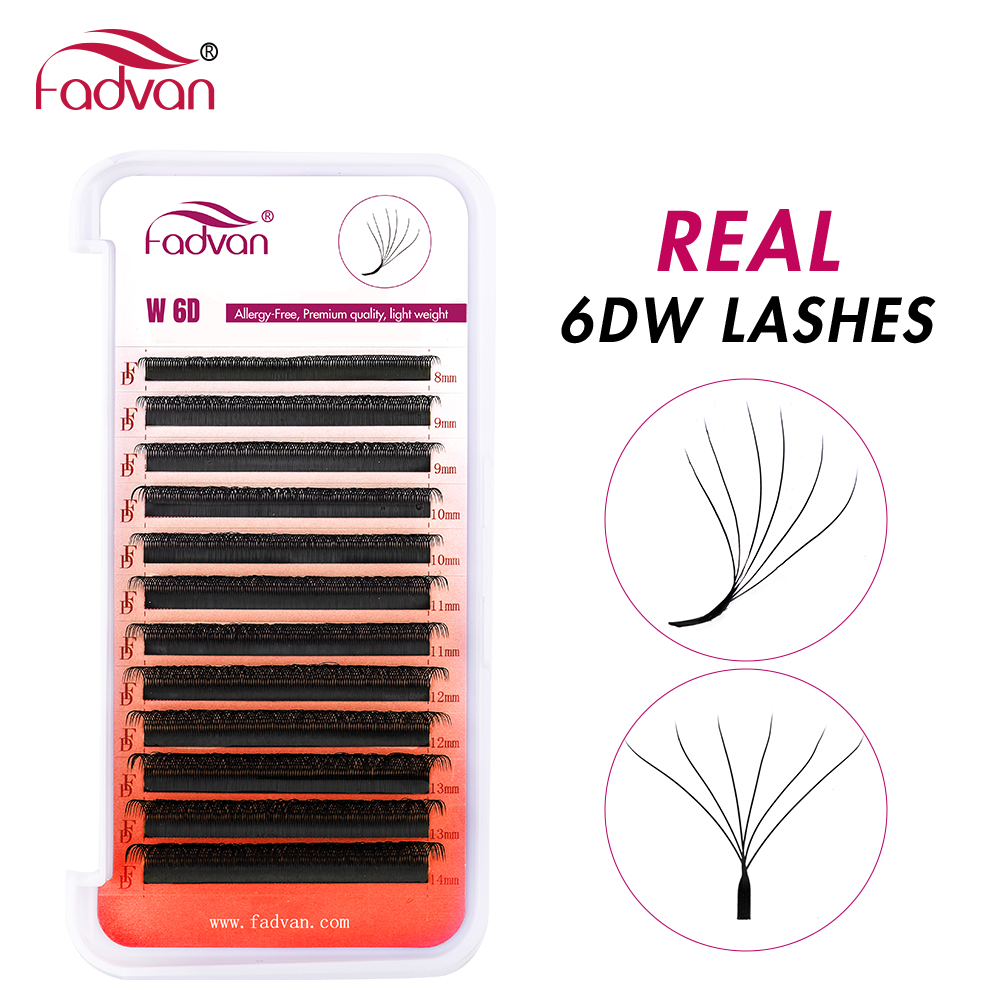 FADVAN Gerçek 6D W kirpikler 0 - Eyelash Extension Human Hair incelemesi ve fiyatı