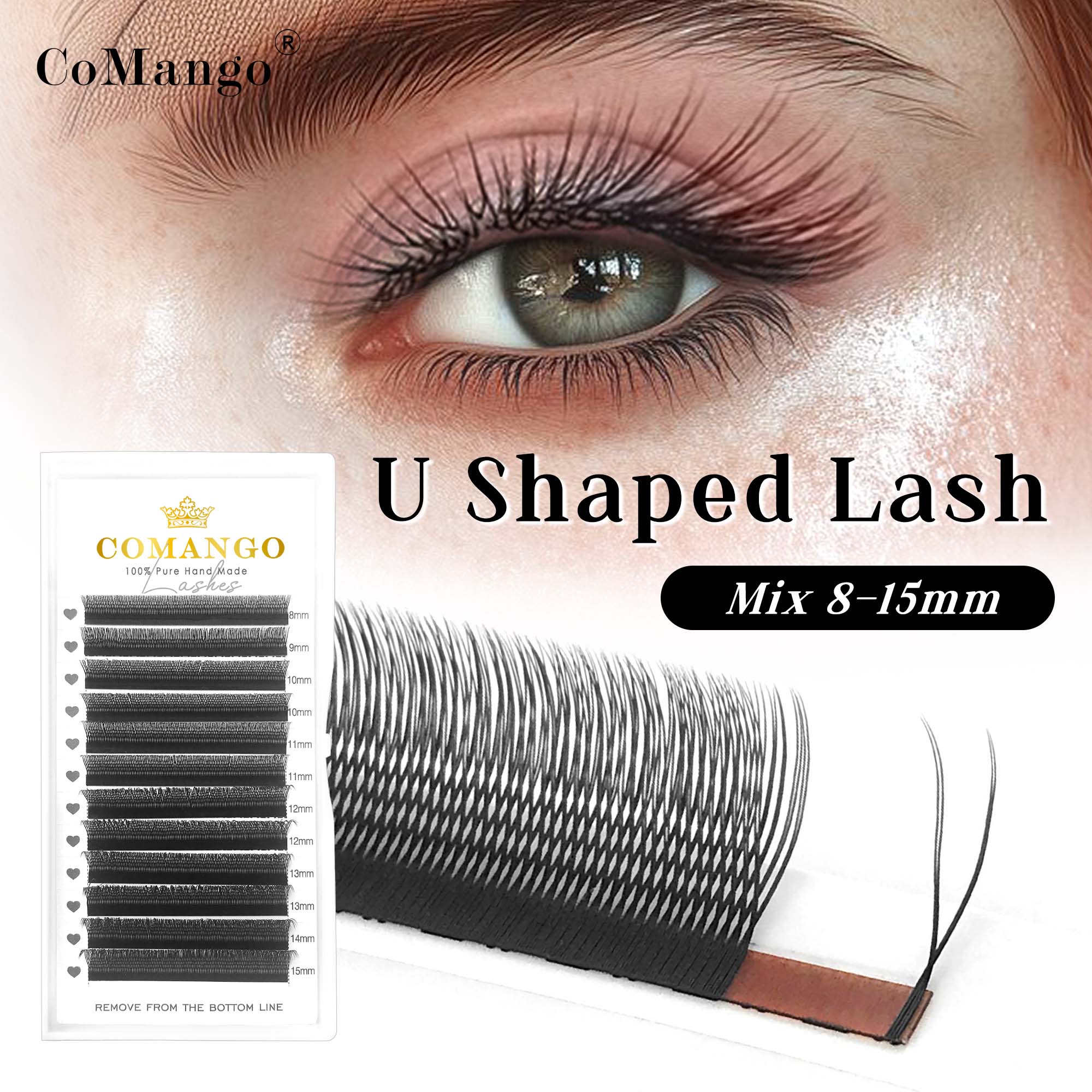 CoMango U YY kirpikler doğal s - Eyelash Extension Human Hair incelemesi ve fiyatı